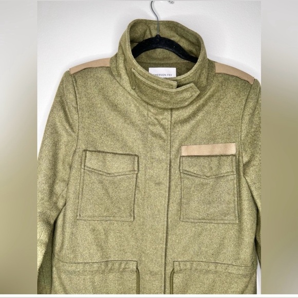 Emerson Fry Army Wool Jacket Parka Trench Coat Size 0 - Picture 6 of 8